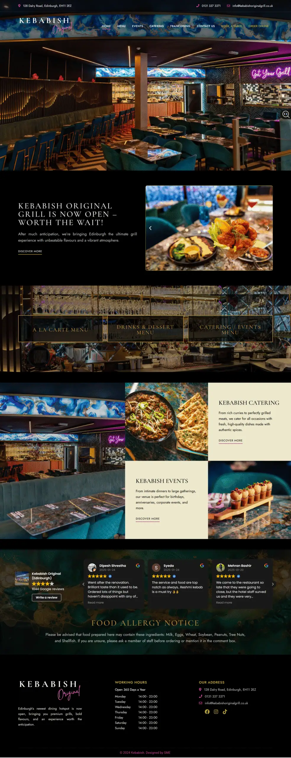Kebabish Original website screenshot